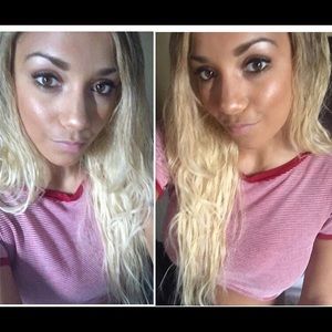 American apparel striped crop top